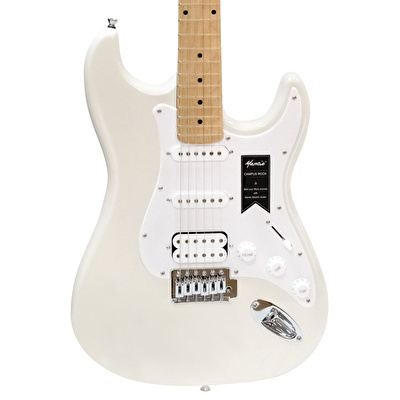Mantic MST100-HWH Aksesuarlı ve Amfili Beyaz Elektro Gitar Paketi